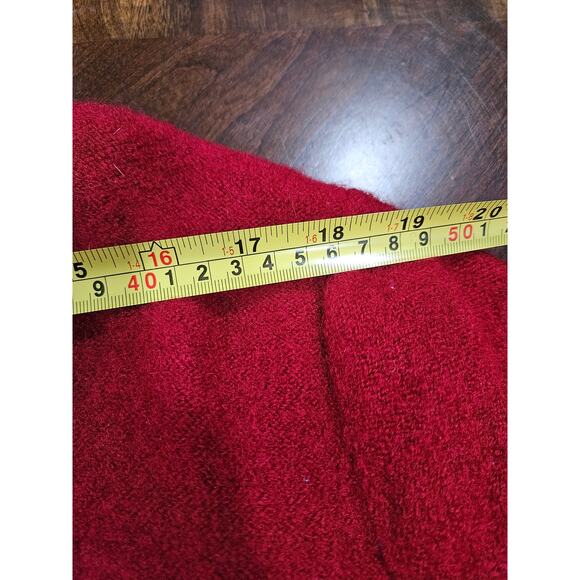 Deane & White Red 100% Wool Jacket Blazer Size L pockets - Picture 5 of 6